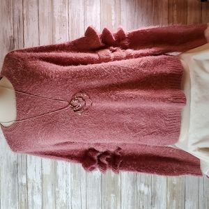 NY Collection NWT Puffle Sleeve Eyelash Sweater XL